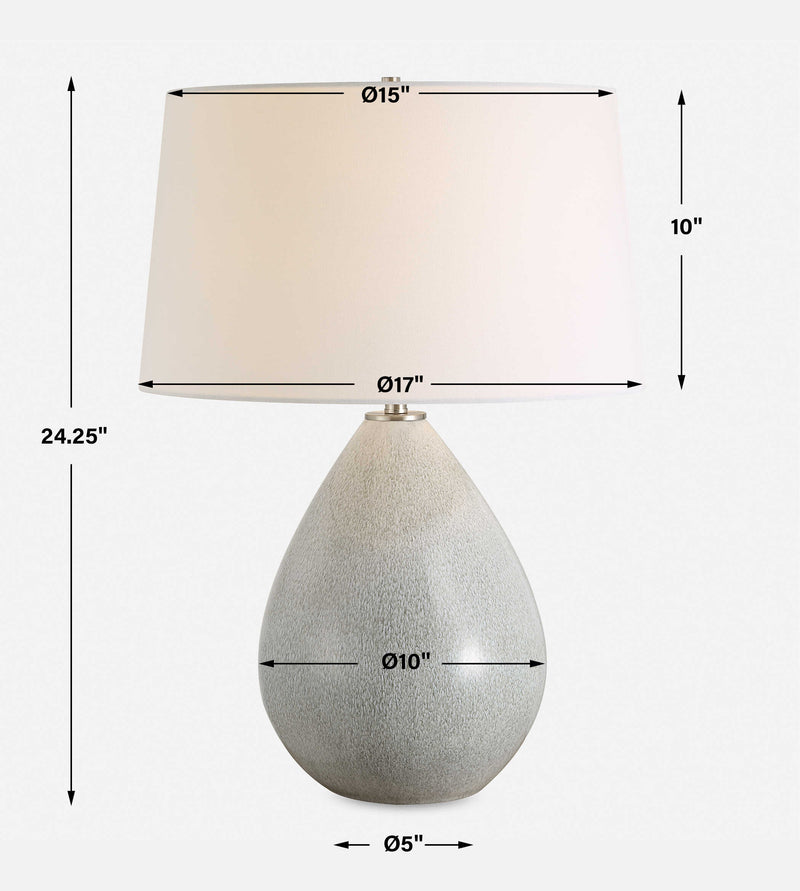 Uttermost 30432 Moray Gray Glaze Table Lamp