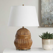 Uttermost 30429 Reed Honey Rattan Table Lamp