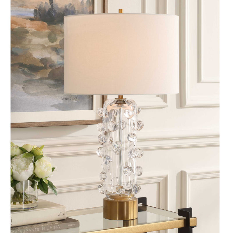 Uttermost 30423 Aura Clear Glass Table Lamp
