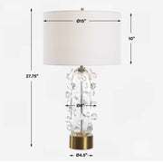 Uttermost 30423 Aura Clear Glass Table Lamp