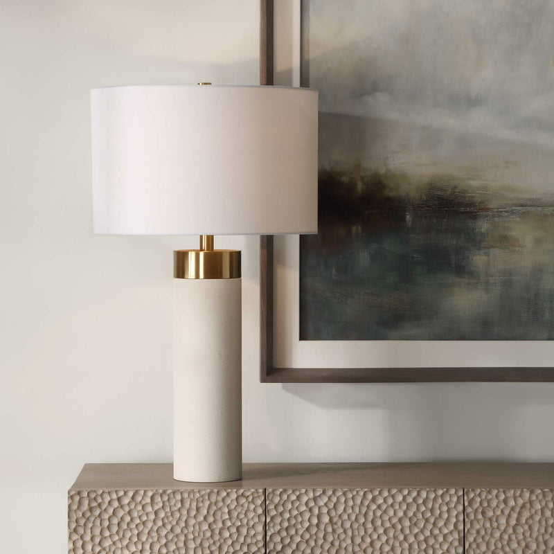 Uttermost 30407 Wessex White Table Lamp
