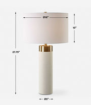 Uttermost 30407 Wessex White Table Lamp