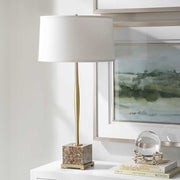 Uttermost 30433 Booker Thin Brass Table Lamp
