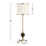 Uttermost 30449-1 Dempsey Marble Buffet Lamp