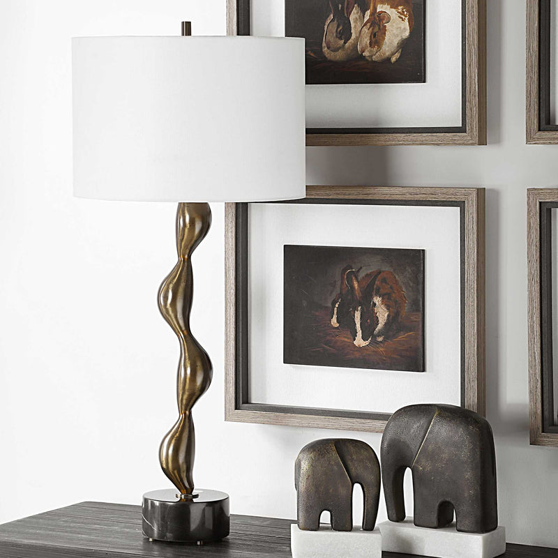 Uttermost 30454-1 Remolino Bronze Table Lamp