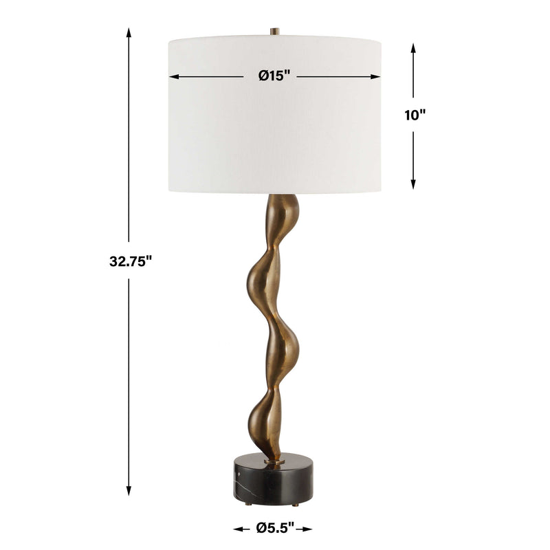 Uttermost 30454-1 Remolino Bronze Table Lamp