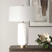 Uttermost 30450 Iona White Glaze Table Lamp