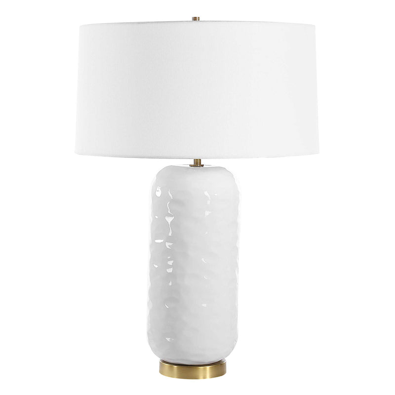 Uttermost 30450 Iona White Glaze Table Lamp