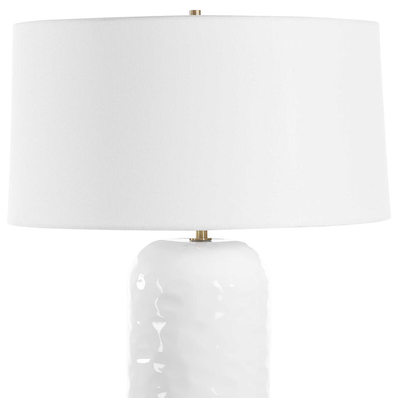 Uttermost 30450 Iona White Glaze Table Lamp