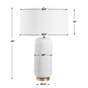 Uttermost 30450 Iona White Glaze Table Lamp