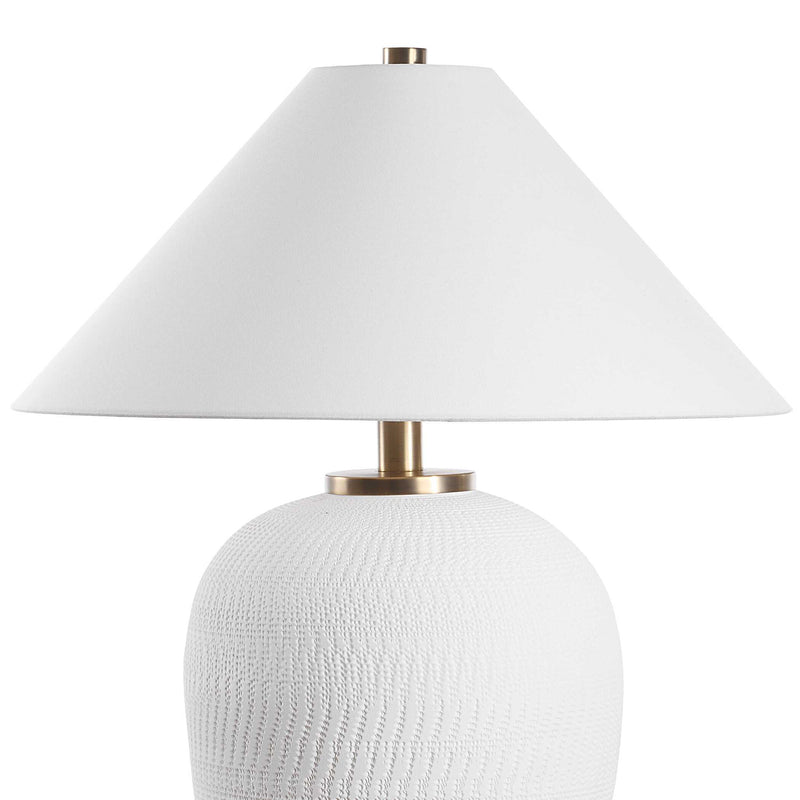 Uttermost 30451 Merriton Matt White Table Lamp