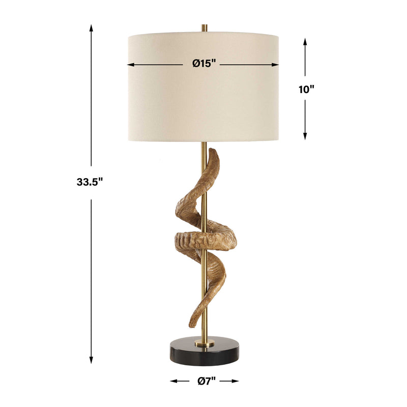 Uttermost 30456 Rams Horn Table Lamp