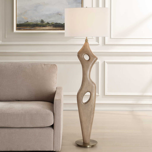 Uttermost 30486-1 Almyra Solid Wood Floor Lamp