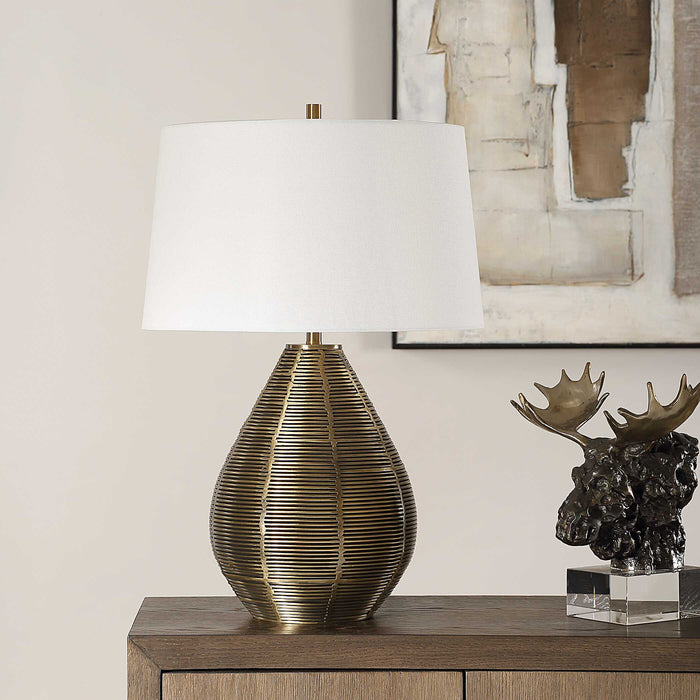 Uttermost 30463 Knowles Brass Table Lamp