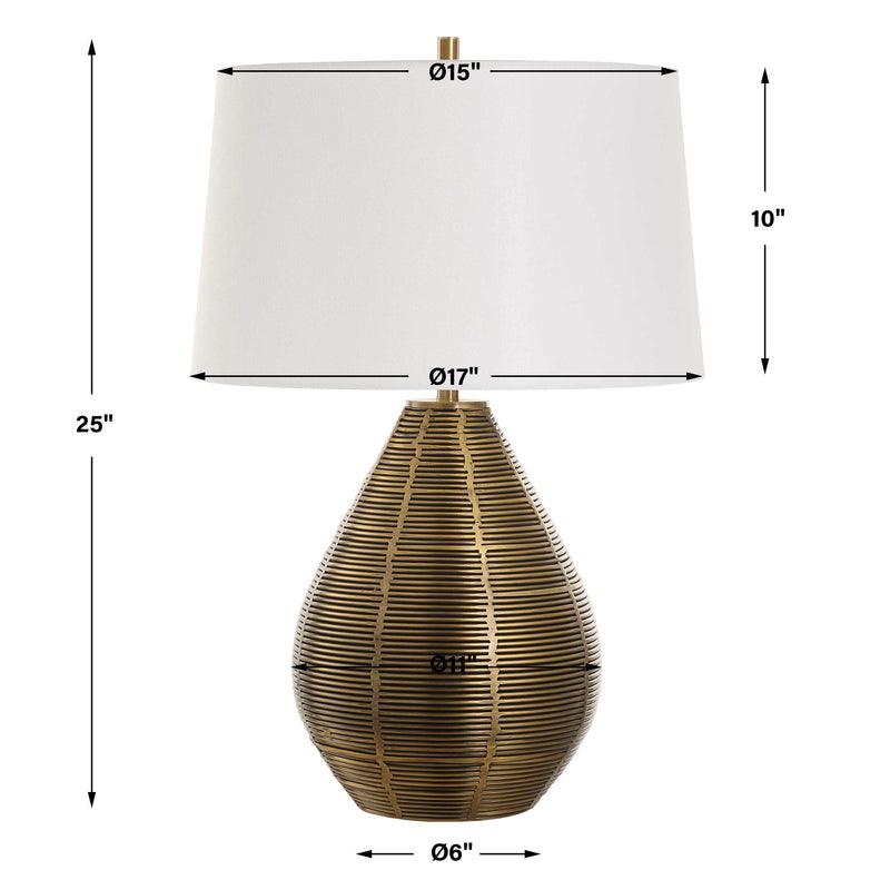 Uttermost 30463 Knowles Brass Table Lamp