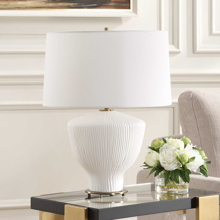 Uttermost 30446-1 Maisie White Table Lamp