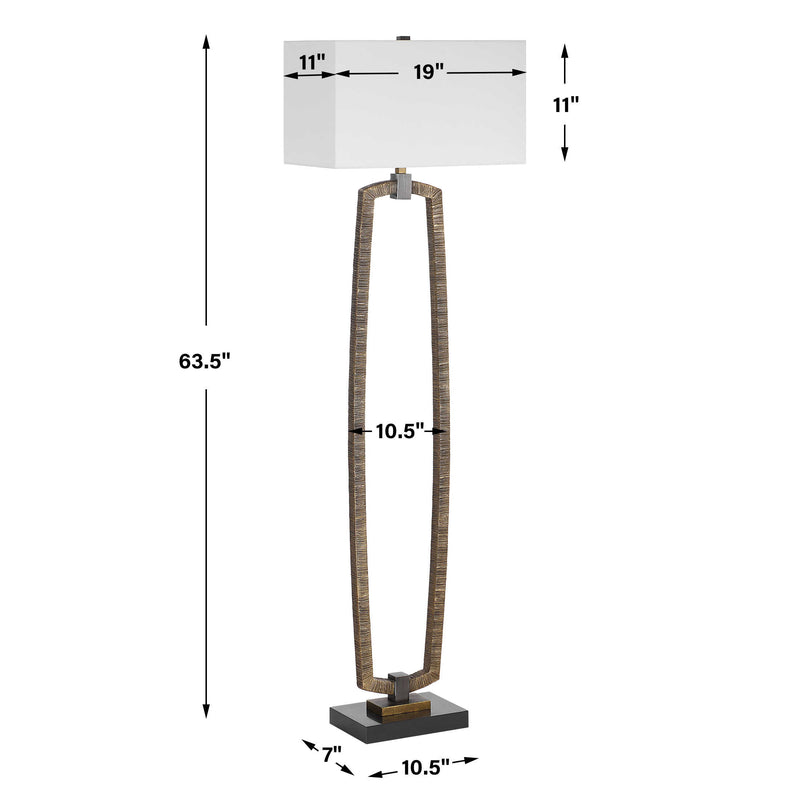 Uttermost 30452 Relic Gold Floor Lamp