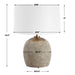 Uttermost 30479-1 Raylan Textured Table Lamp
