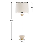 Uttermost 30481-1 Hemisphere Brass Buffet Lamp