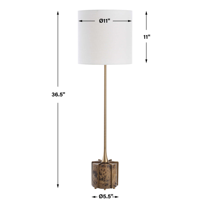 Uttermost 30500-1 Britwell Brown Buffet Lamp