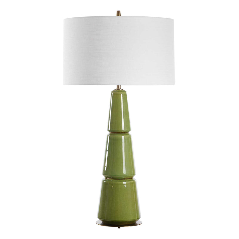 Uttermost 30502 Mendell Moss Green Table Lamp