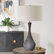 Uttermost 30503 Helston Dark Charcoal Table Lamp