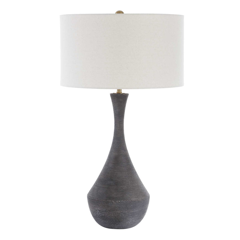 Uttermost 30503 Helston Dark Charcoal Table Lamp