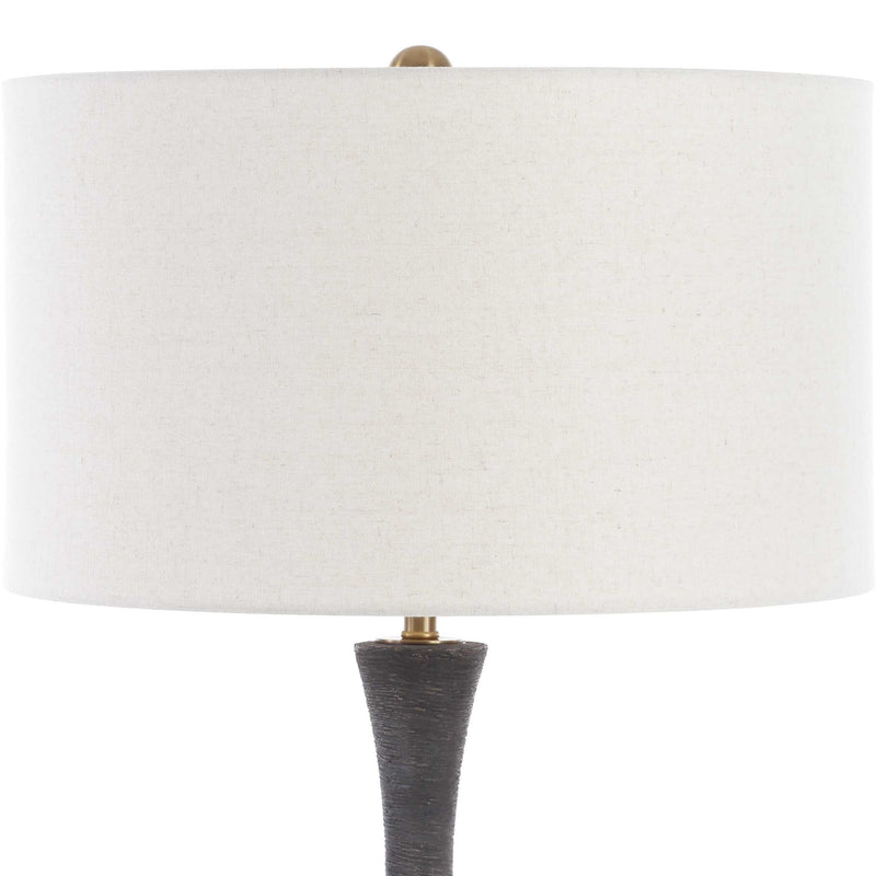 Uttermost 30503 Helston Dark Charcoal Table Lamp