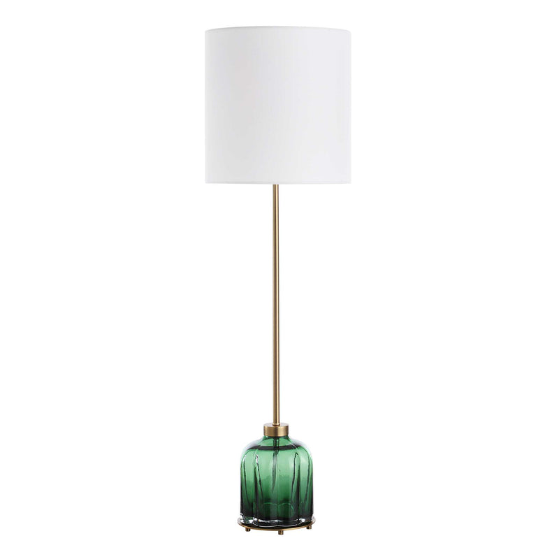 Uttermost 30504-1 Lois Green Glass Buffet Lamp