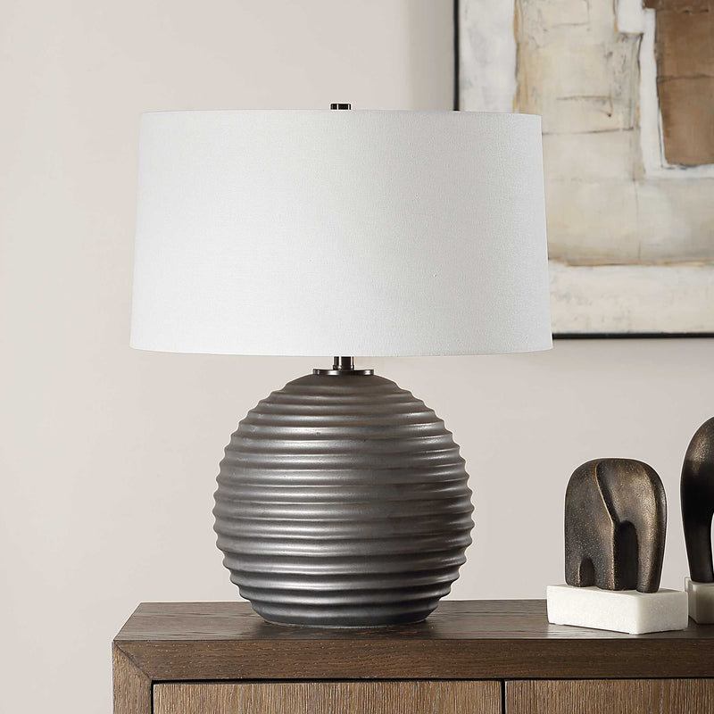 Uttermost 30458-1 Chelsom Ribbed Table Lamp
