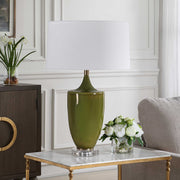 Uttermost 30510-1 Adela Moss Green Table Lamp