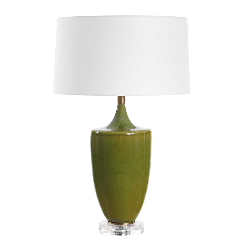 Uttermost 30510-1 Adela Moss Green Table Lamp
