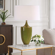 Uttermost 30510-1 Adela Moss Green Table Lamp
