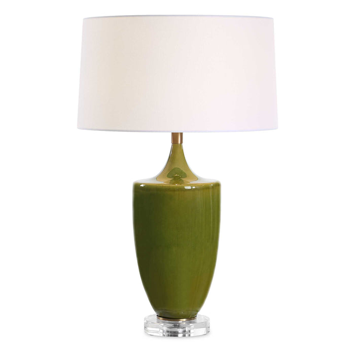 Uttermost 30510-1 Adela Moss Green Table Lamp