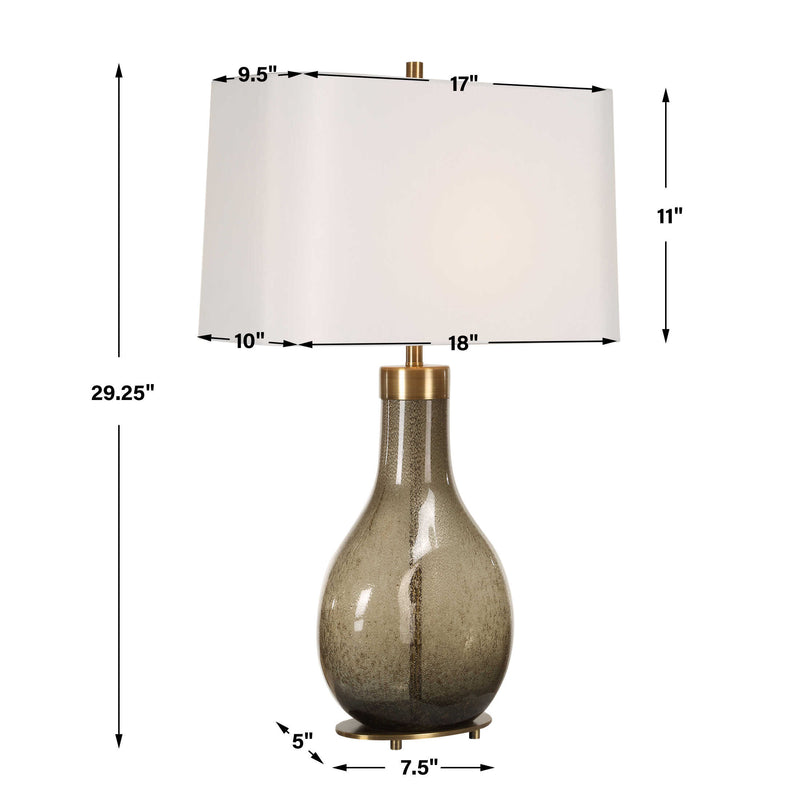 Uttermost 30465-1 Shyla Dark Glass Table Lamp