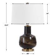 Uttermost 30460 Buchanan Charcoal Table Lamp