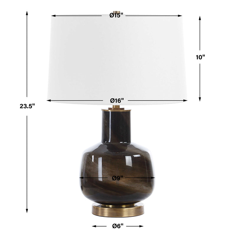 Uttermost 30460 Buchanan Charcoal Table Lamp