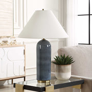 Uttermost 30474 Mayetta Deep Blue Table Lamp