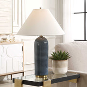 Uttermost 30474 Mayetta Deep Blue Table Lamp