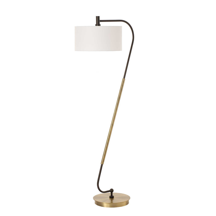 Uttermost 30476 Irwin Curved Brass Floor Lamp
