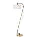 Uttermost 30476 Irwin Curved Brass Floor Lamp