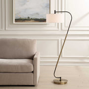 Uttermost 30476 Irwin Curved Brass Floor Lamp