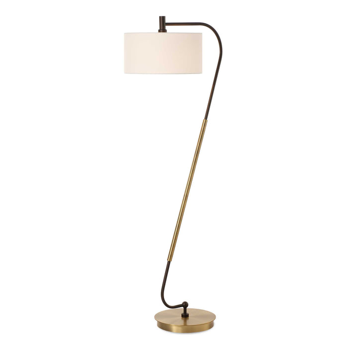 Uttermost 30476 Irwin Curved Brass Floor Lamp