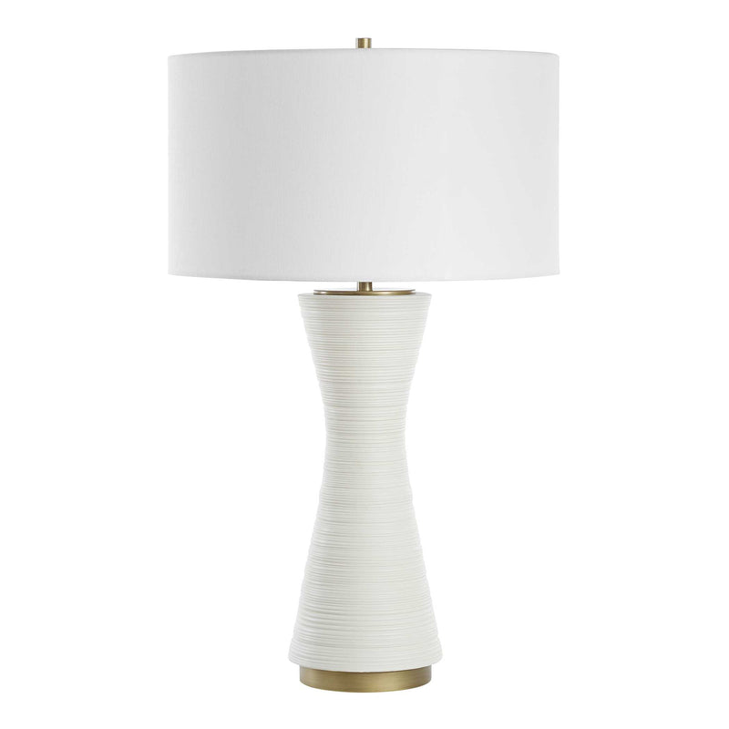 Uttermost 30482 Ridgeline Matte White Table Lamp