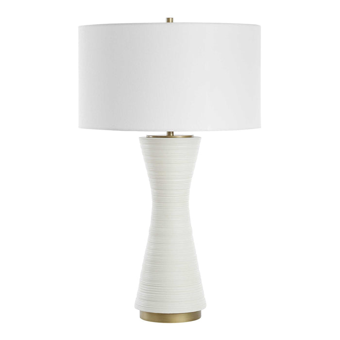 Uttermost 30482 Ridgeline Matte White Table Lamp
