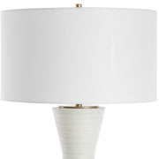 Uttermost 30482 Ridgeline Matte White Table Lamp