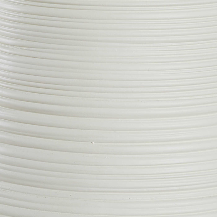 Uttermost 30482 Ridgeline Matte White Table Lamp