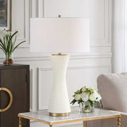 Uttermost 30482 Ridgeline Matte White Table Lamp