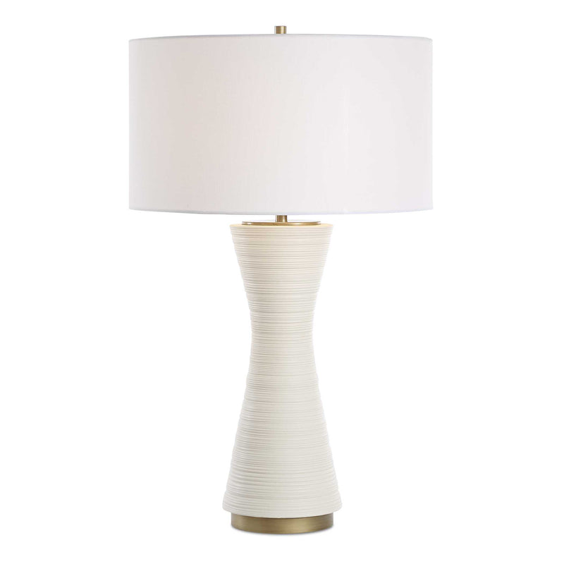 Uttermost 30482 Ridgeline Matte White Table Lamp