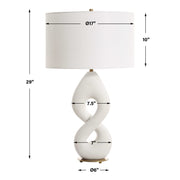 Uttermost 30483 Meridian Ivory Stone Table Lamp
